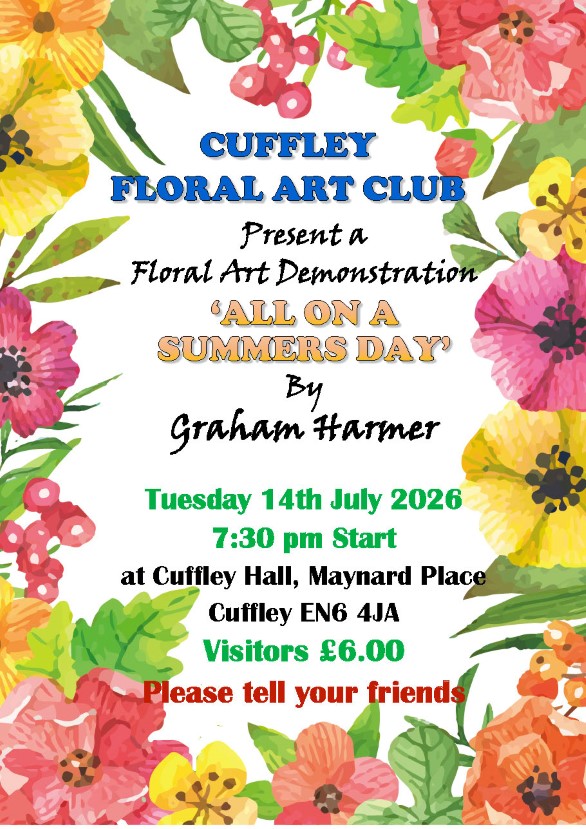 Cuffley Floral Art Club: 'All on a Summer’s Day' by Graham Harmer
