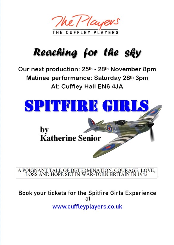 Cuffley Players: 'Spitfire Girls' by Katherine Senior
