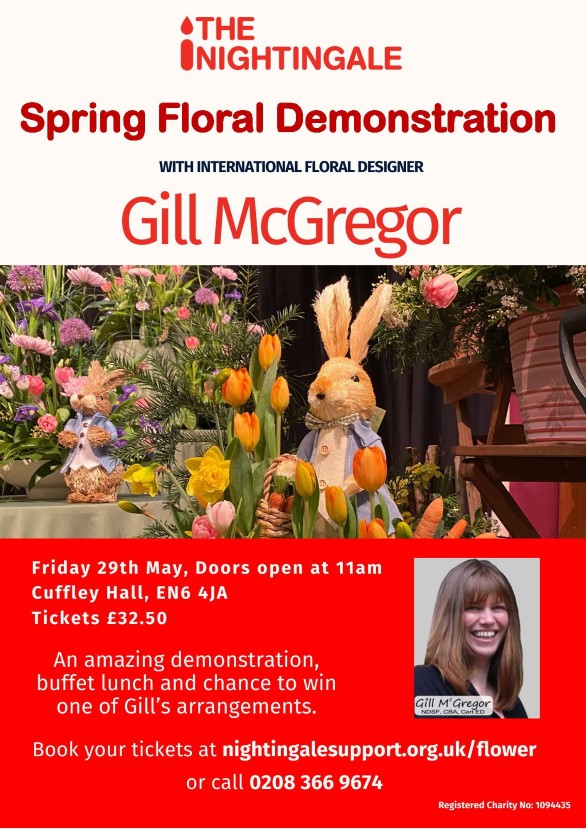 Nightingale Cancer Support Centre: Spring Floral Demonstration with Gill McGregor